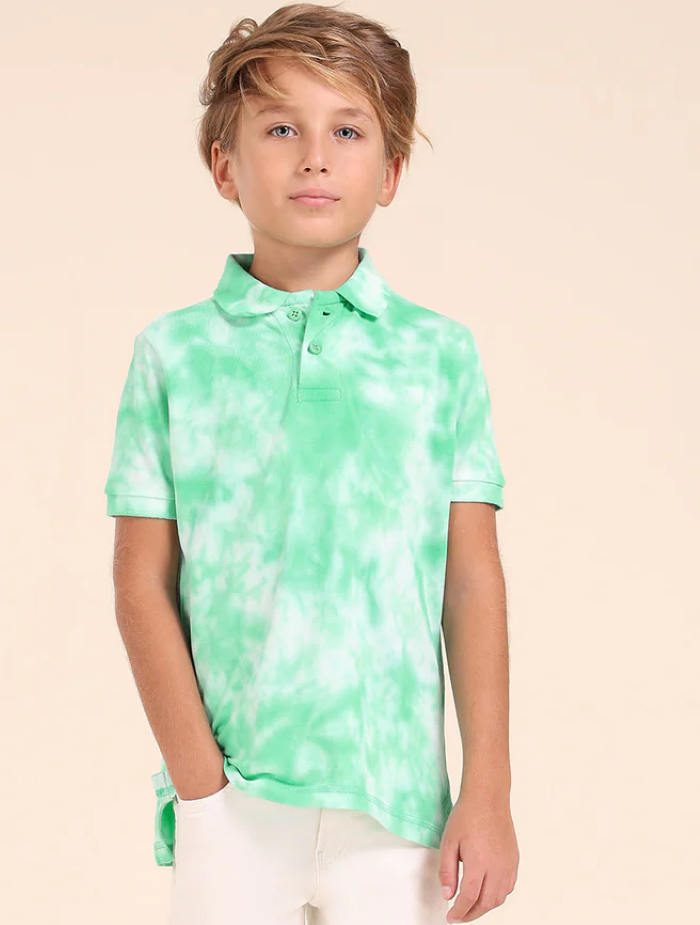 Boys Dyed Regular Fit Polo Shirt