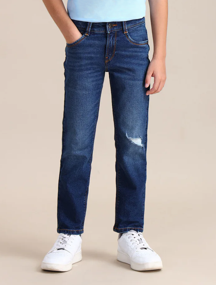 Slim Fit Stone Washed Jeans