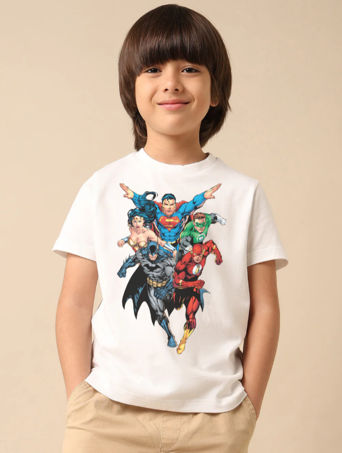 Graphic Printed Justice League Boys T-shirt