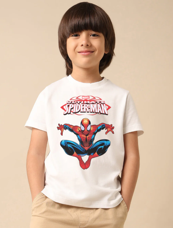 Graphic Printed Spiderman Boys T-shirt