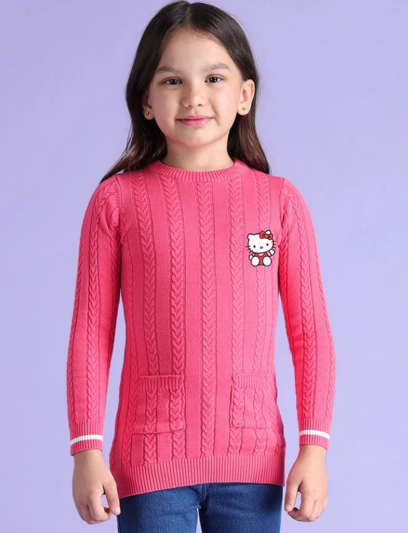 Girls Cable Knit Sweater