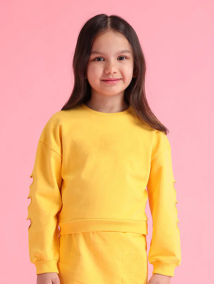 Girls Crew Neck Sweatshirt