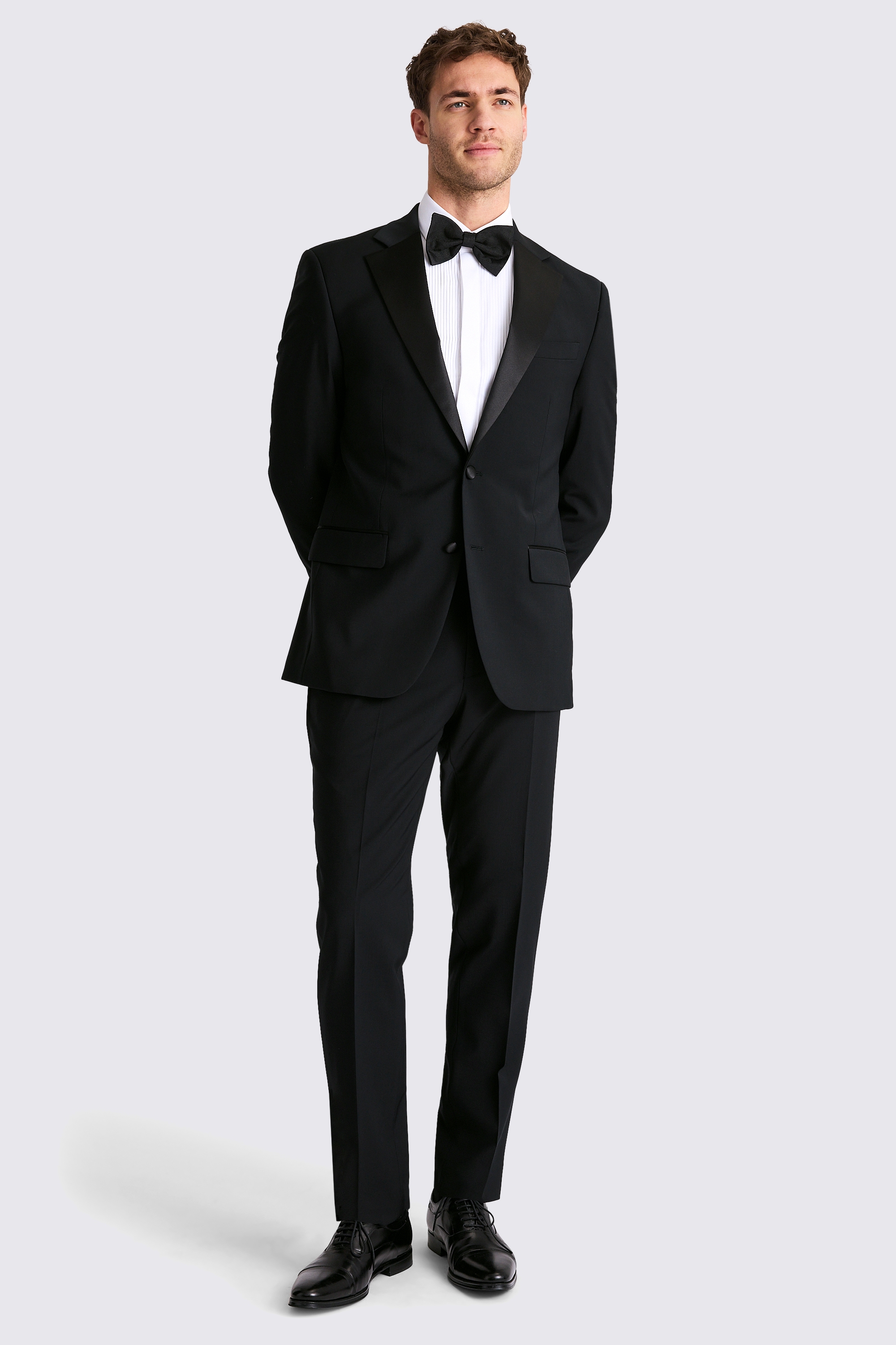 Slim Fit Black Notch Lapel Tuxedo