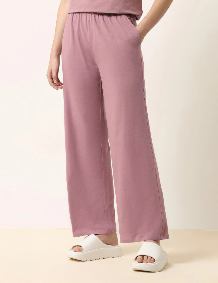 High-Rise Wide Leg Lounge Pants